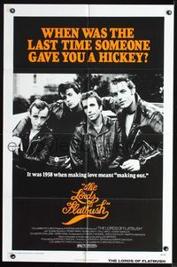 3r549 LORDS OF FLATBUSH one-sheet movie poster '74 cool image of Fonzie, Rocky, & Perry as greasers!