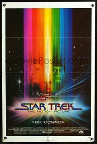 3r820 STAR TREK advance one-sheet poster '79 William Shatner, Leonard Nimoy, great Bob Peak art!