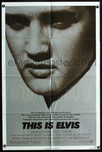 3r879 THIS IS ELVIS one-sheet movie poster '81 Elvis Presley rock 'n' roll biography!