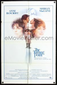 3r919 TURNING POINT one-sheet poster '77 artwork of Shirley MacLaine & Anne Bancroft by John Alvin!