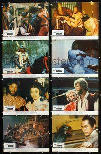 3t443 SHOGUN 8 English movie lobby cards '80 James Clavell, Toshiro Mifune, Richard Chamberlain