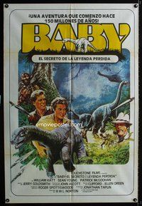 3t594 BABY Argentinean movie poster '85 cool dinosaur adventure, secret of the lost legend!