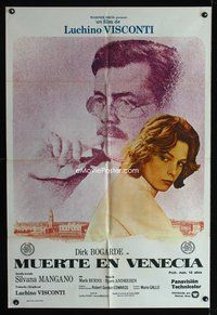 3t638 DEATH IN VENICE Argentinean '71 Luchino Visconti's Morte a Venezia, Dirk Bogarde, Mangano