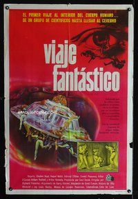 3t655 FANTASTIC VOYAGE Argentinean '66 Raquel Welch journeys to the human brain, Fleischer sci-fi!