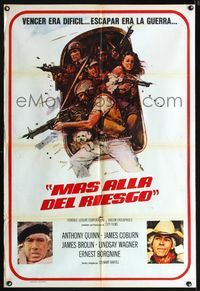 3t686 HIGH RISK Argentinean movie poster '81 Anthony Quinn, James Coburn, drug smuggling!