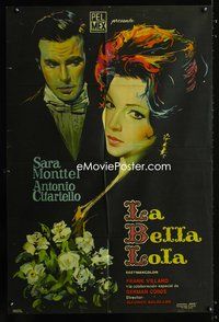 3t697 LA BELLA LOLA Argentinean '62 wonderful art of beautiful Sara Montiel & Antonio Cifariello!