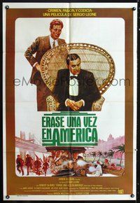 3t754 ONCE UPON A TIME IN AMERICA Argentinean '84 Sergio Leone, different art of De Niro & Woods!