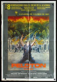 3t762 PLATOON Argentinean movie poster '86 Oliver Stone, Tom Berenger, Willem Dafoe, Vietnam War!