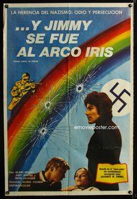 3t798 UND JIMMY GING ZUM REGENBOGEN Argentinean '71 art of rainbow with bullet holes by swastika!