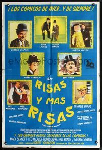3t809 WHEN COMEDY WAS KING Argentinean '60 Charlie Chaplin, Buster Keaton, Laurel & Hardy, Turpin