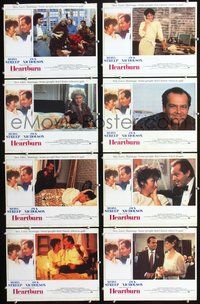 3t252 HEARTBURN 8 English lobby cards '86 Jack Nicholson, Meryl Streep, directed by Mike Nichols!