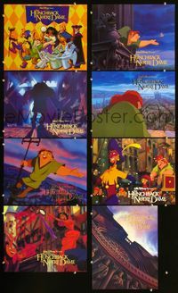 3t268 HUNCHBACK OF NOTRE DAME 8 English LCs '96 Walt Disney cartoon from Victor Hugo's novel!