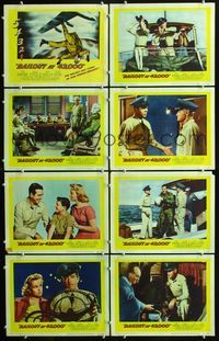 3t048 BAILOUT AT 43,000 8 movie lobby cards '57 John Payne, Karen Steele, Richard Eyer, Paul Kelly