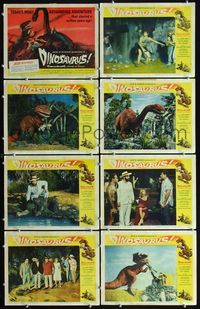 3t144 DINOSAURUS 8 movie lobby cards '60 cool special effects scenes with wacky dinosaurs!
