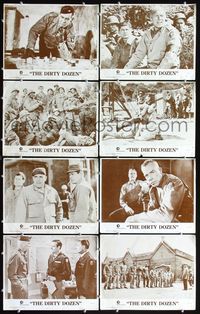 3t145 DIRTY DOZEN 8 int'l movie lobby cards R75 Charles Bronson, Jim Brown, Lee Marvin,