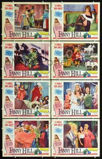 3t171 FANNY HILL 8 movie lobby cards '65 Russ Meyer, Leticia Roman as the sexy female Tom Jones!