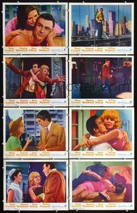 3t181 FINE MADNESS 8 movie lobby cards '66 Sean Connery, Joanne Woodward, Jean Seberg