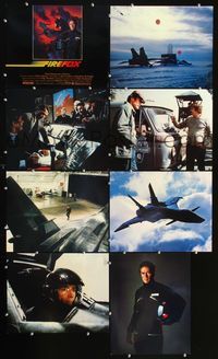 3t183 FIREFOX 7 color 11x14s + TC '82 great close images of pilot Clint Eastwood & his plane!