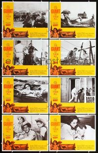 3t222 GIANT 8 lobby cards R70 James Dean, Elizabeth Taylor, Rock Hudson, directed by George Stevens!