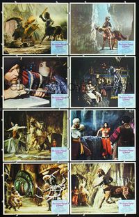 3t230 GOLDEN VOYAGE OF SINBAD 8 movie lobby cards '73 Ray Harryhausen, cool special effects scenes!