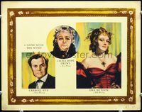3t007 GONE WITH THE WIND LC '39 great art portraits of Carroll Nye, Laura Hope Crews & Ona Munson!
