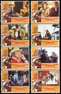 3t260 HIGH-BALLIN' 8 movie lobby cards '78 Peter Fonda & Jerry Reed as truckers, Helen Shaver