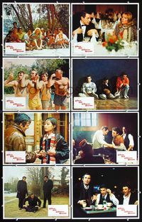 3t270 HUSBANDS 8 movie lobby cards '70 great images of Ben Gazzara, Peter Falk & John Cassavetes!