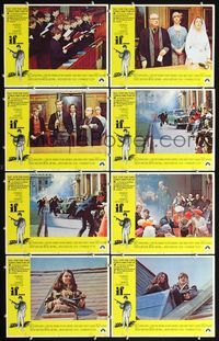3t278 IF 8 movie lobby cards '69 introducing Malcolm McDowell, Christine Noonan, Lindsay Anderson