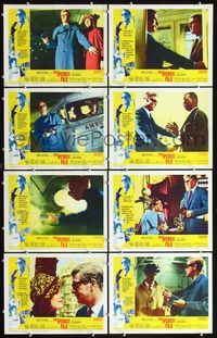 3t292 IPCRESS FILE 8 movie lobby cards '65 Michael Caine in the spy story of the century!