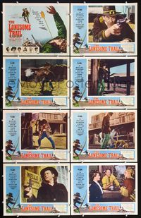 3t329 LONESOME TRAIL 8 LCs '55 John Agar & ruthless men and Adele Jergens & their violent women!