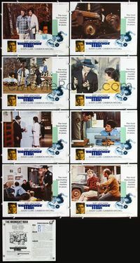 3t351 MIDNIGHT MAN 8 lobby cards '74 Burt Lancaster, Susan Clark, Cameron Mitchell, plus pressbook!
