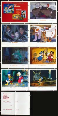 3t420 RESCUERS/MICKEY'S CHRISTMAS CAROL 8 lobby cards '83 Disney package for the holiday season!