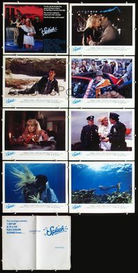 3t470 SPLASH 8 movie lobby cards '84 Tom Hanks, mermaid Daryl Hannah, John Candy