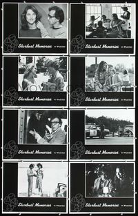 3t480 STARDUST MEMORIES 8 lobby cards '80 Woody Allen, Charlotte Rampling, Jessica Harper, Barrault