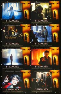 3t482 STIGMATA 8 int'l lobby cards '99 Patricia Arquette, Gabriel Byrne, Jonathan Pryce, Nia long