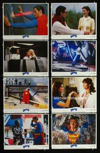 3t491 SUPERMAN III 8 movie lobby cards '83 Christopher Reeve, Richard Pryor, Margot Kidder