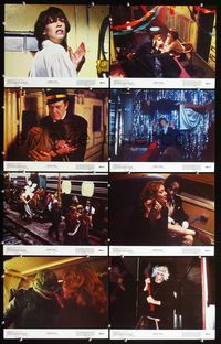 3t502 TERROR TRAIN 8 color 11x14 stills '80 Jamie Lee Curtis, magician David Copperfield shown!