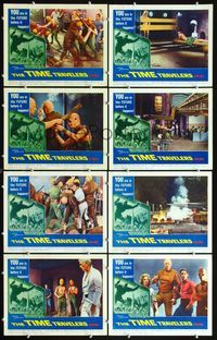 3t522 TIME TRAVELERS 8 lobby cards '64 Preston Foster, Philip Carey, Merry Anders, cool sci-fi!