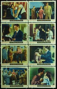 3t528 TOO MUCH, TOO SOON 8 lobby cards '58 Errol Flynn, sexy Dorothy Malone as Diana Barrymore!