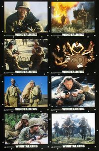 3t571 WINDTALKERS 8 movie lobby cards '02 Nicolas Cage, Christian Slater, directed by John Woo!