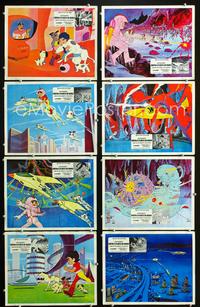 3t040 ASTROBOY VS PLANET OF THE DEVIL FLYING ROBOTS 8 South American LCs '80s cool Japanese anime cartoon!