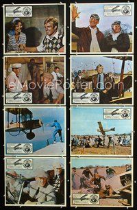 3t238 GREAT WALDO PEPPER 8 Mexican lobby cards '75 pilot Robert Redford, Bo Svenson, Susan Sarandon