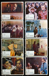 3t338 MAHOGANY 8 Mexican movie lobby cards '75 Diana Ross, Billy Dee Williams, Jean-Pierre Aumont
