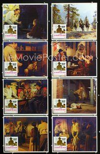 3t444 SHOOT OUT 8 Mexican movie lobby cards '71 Gregory Peck,, Pat Quinn, Robert Lyons