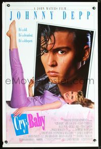 3u109 CRY-BABY DS one-sheet poster '90 directed by John Waters, Johnny Depp is a doll, Amy Locane