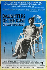 3u115 DAUGHTERS OF THE DUST one-sheet '91 Julie Dash, great image of Cora Lee Day in old chair!