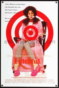 3u162 FAITHFUL DS one-sheet poster '96 Paul Mazursky, great image of Cher tied up in bunny slippers!
