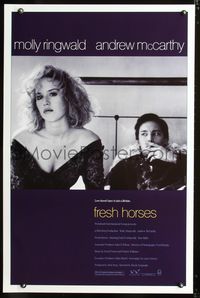 3u191 FRESH HORSES one-sheet movie poster '88 close-up of sexy Molly Ringwald, Andrew McCarthy!