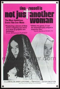 3u399 NOT JUST ANOTHER WOMAN one-sheet poster '74 cool images of Tina Russell as Sister Conception!