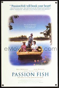 3u421 PASSION FISH one-sheet movie poster '92 John Sayles, Mary McDonnell & Alfre Woodard in boat!